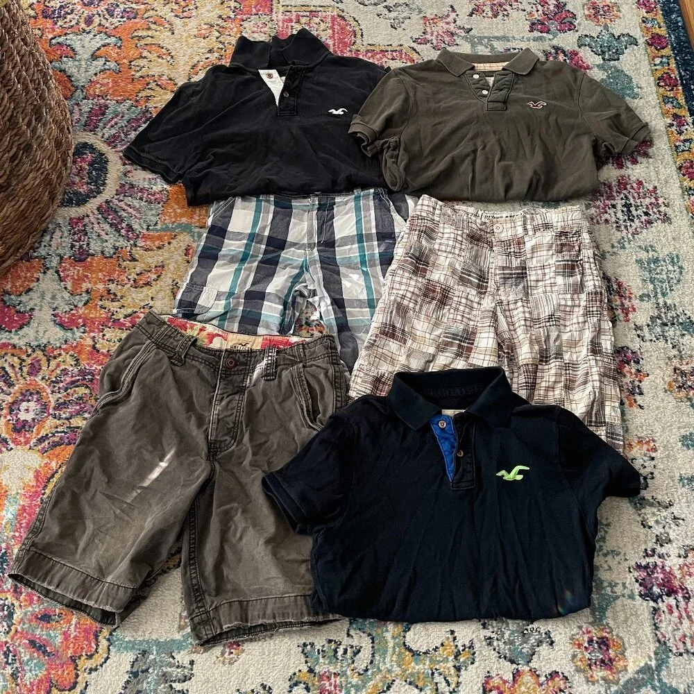 Lot of 6 Hollister-Urban Up-Epic Threads Shirts-Shorts - Picture 1 of 12